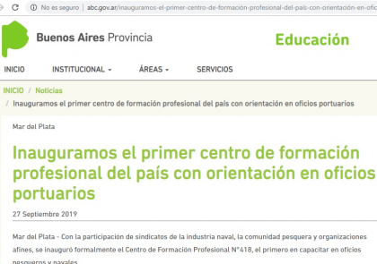 El Ministerio de Trabajo informa la apertura de un nuevo centro en Mar del Plata